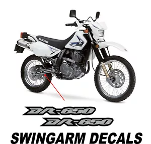 2013 Gray DR650 Dr 650 Swingarm Stickers Decals Graphics airbox tank dirtbike SE - Foto 1 di 3