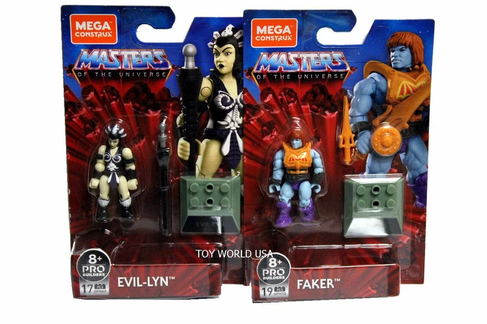 Mega Construx MASTERS OF THE UNIVERSE Evil-Lyn & Faker ProBuilders - Image 1 of 1