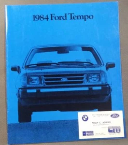 Ford Tempo 1984 folleto de concesionario de ventas de autos 23 páginas CB58 - Imagen 1 de 8