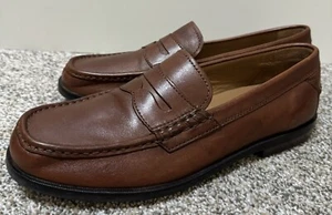 Cole Haan Herren Freizeit Elegant Schuhe-Cognac Braun-Leder Penny Halbschuhe-Größe Größe 9,5 - Bild 1 von 11