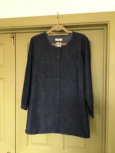EAST indigo blue blouse size 20 BNWT RRP £119.00 - Picture 1 of 4