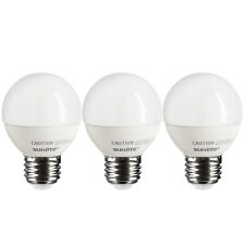 Sunlite LED Globe Light Bulb 5W (40W Equal) Frosted, E26 30K Warm White - 3 Pack