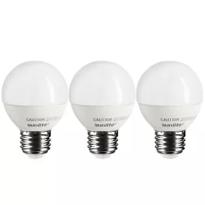 Sunlite LED Globe Light Bulb 5W (40W Equal) Frosted, E26 30K Warm White - 3 Pack - Picture 1 of 1