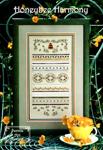 HONEYBEE HARMONY Sampler, Patricia Ann Designs Stickmuster - Bild 1 von 1