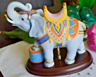 1989 Lenox Elephant Carousel Porcelain Figurine with Wooden Base No Box