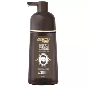 Softto+Plus Brown Hair Shampoo, Abdeckung weißer&grauer Haare - Bild 1 von 5