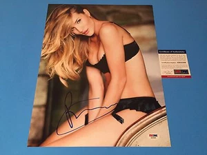 FOTO FIRMADA DE Rosie Huntington-Whiteley Victoria's Sercret auto 11x14 psa/adn certificado de autenticidad - Imagen 1 de 2