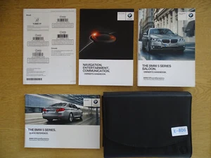 GENUINE BMW 5 SERIES SALOON F10 2013-2017 HANDBOOK OWNERS WALLET NAVIGATION - Picture 1 of 4