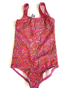 $65 Billabong Penny Lane One Piece Swim NWT Sz 5 Girls Paisley Bathing Suit - Picture 1 of 7