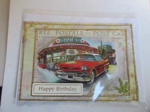 Tarjeta, cumpleaños, Happy Birthday 4, único, pieza 2,-- € ¡con sobre!!! - Imagen 1 de 5