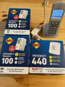 2 AVM FRITZ!DECT Repeater 100 OVP, FRITZ!DECT 440 OVP, FritzFon gebraucht - Bild 1 von 1