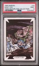 1989 COMIC IMAGES MARVEL TODD MCFARLANE DON'T CRY THE HULK #14 PSA 9 3 HIGHER