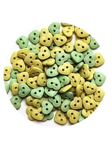 Heart Buttons - Doll- Quilt Sewing 2 hole Buttons- Shelly's Buttons & More - Picture 1 of 2