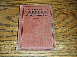THE RAND McNALLY SPELLER & WORD BOOK COPYRIGHT 1899 BY HEWETT COLLECTOR - Picture 1 of 10