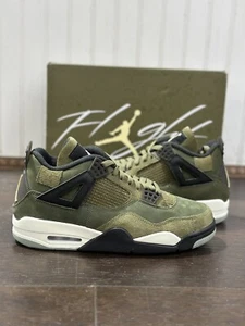JORDAN 4 RETRO ARTESANAL VERDE OLIVA FB9927- 200 en mano listo para enviar 7.5to13 nuevo - Imagen 1 de 6