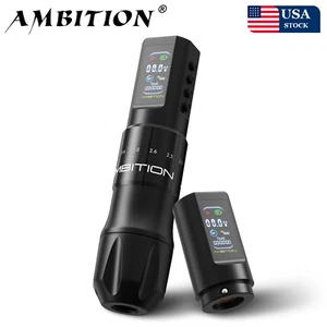 Ambition C2 Wireless Tattoo Machine Pen 7 Adjustable Stroke Coreless Motor 1600m - Picture 1 of 7