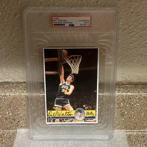 💥HOF💥“DECEASE”BILL WALTON 💥ULCA BRUINS💥PSA💥4X6 POST CARD ENCAPSULATED - Picture 1 of 8