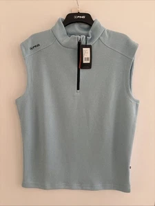 Ping Ramsey Men’s Half Zip Golf Vest Size XL Sky Blue Marl - Picture 1 of 2
