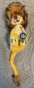 Vtg Leo Anker Germany Lion Mohair Plush Standing 16cm 6in Googly Eyes 1960s - Picture 1 of 5