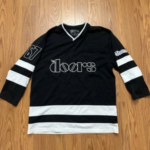 The Doors Jockey Jersey Men’s Logo 67 Rare Collectible Black White L Hockey - Picture 1 of 11