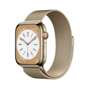 Apple Watch Serie 8 45mm Acciaio Inox Oro Loop Milanese MNKP3LL/A Come Nuovo - Foto 1 di 7