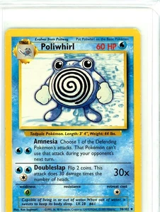 POLIWHIRL - 38/102 - Base Set - Pokemon Card - LP - Picture 1 of 2