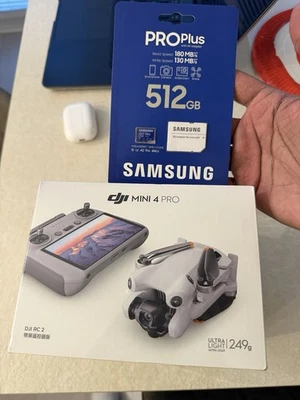 DJI Mini 4 Pro Camera Drone (with RC 2 Remote) & 512GB Memory Card ⭐️ - Image 1 of 4