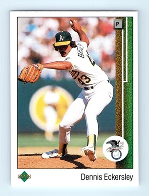Dennis Eckersley A's 1989 Upper Deck #664 Baseball Card - Image 1 of 2