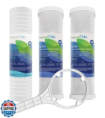 NSF Certified 3 Stage Reverse Osmosis RO Water Filters Replacement Universal  - Image 1 of 4