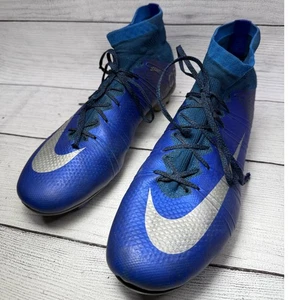 Scarpe da calcio Nike Mercurial Superfly V CR7 FG blu argento AO7540-106 taglia 10,5 - Foto 1 di 10