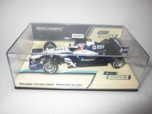 Custom PMA Mini Champs 1 43 Williams FW29 Toyota 10th place at the 2007 Brazili - Picture 1 of 8
