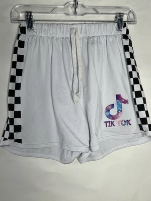 Pantalones Cortos Sin Marca Blanco y Negro Estampado a Cuadros Gráfico Tik Tok Talla Pequeña Foto 1 de 4