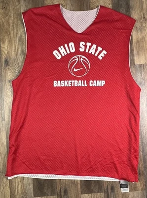Camiseta de Práctica de Baloncesto Nike del Estado de Ohio de Colección Años 90 Reversible XL Hecha en EE. UU. Foto 1 de 4
