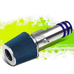 TUBO DE INDUCCIÓN DE ADMISIÓN DE AIRE CROMO CORTO RAM + FILTRO AZUL PARA 97-01 CAMRY XV20 V6 - Imagen 1 de 5