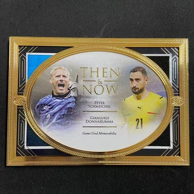 2023 Futera Peter Schmeichel Gianluigi Donnarumma Jersey GU Gold Frame /11 5V585 - Image 1 of 2