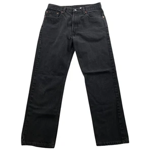 Vintage Levi's Men's 505 Jeans Size 34x30 Straight Leg Black Denim March 1999 - Picture 1 of 12