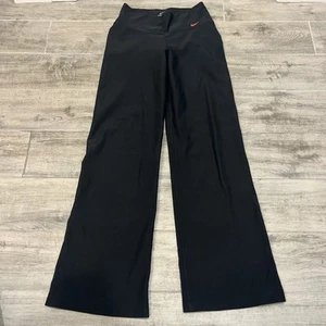 NIKE Women's DRI-FIT Training Running Pants Black/RED Sz XS #484531-015 Wide Leg - Picture 1 of 9