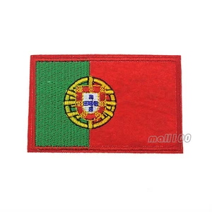 Portugal Flag Head Embroidered Sew or Iron on Patch Badge Patches For Sewing - Picture 1 of 1