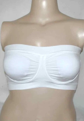 Breezies Set of 2 Seamless Underwire Bandeau Bras,White/Black Small A395478 - Image 1 of 4