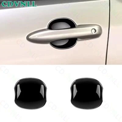 Para Toyota Prius 2023-2024 Negro Brillante Exterior Puerta Lateral Tazón Marco Borde 2 Piezas Foto 1 de 4