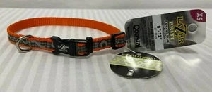 Coastal Lazer Brite XS Reflective Adjustable Dog Collar Orange 8" - 12" - Picture 1 of 7