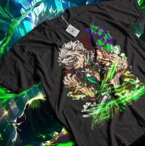 Sanemi Shinazugawa T-shirt wind hashira Demon Slayer Horror anime Gift shirt - Picture 1 of 5
