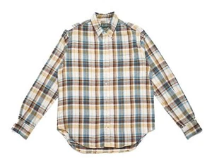 Gitman Vintage $265 White Brushed Triple Yarn Plaid Oxford Button Down Shirt XXL - Picture 1 of 7