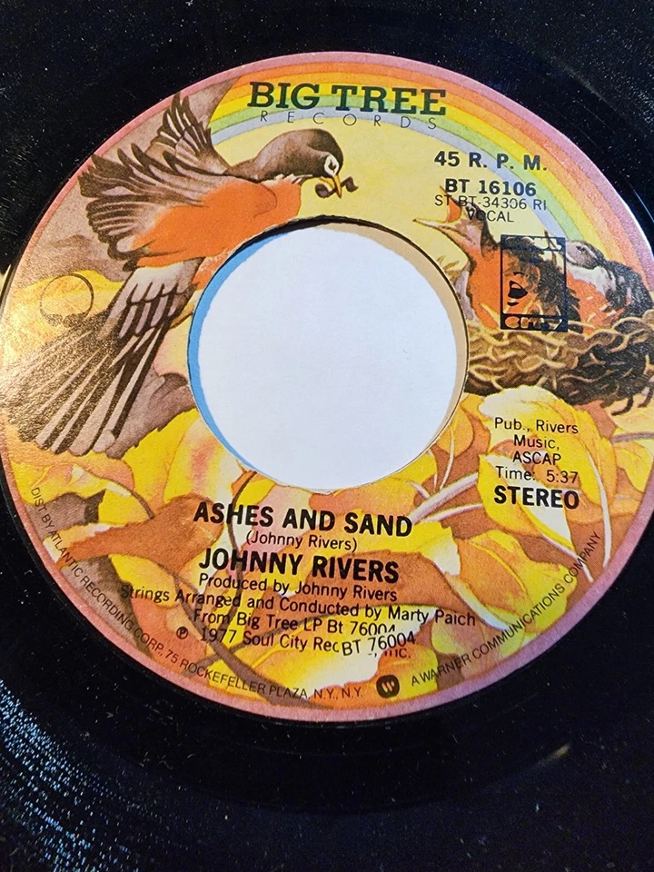 Johnny Rivers - Ashes And Sand / Curious Mind (Um, Um, Um, Um, Um, VG+ F61 - Image 1 of 1