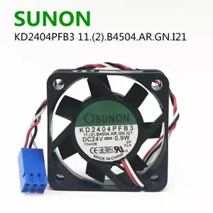 SUNON KD2404PFB3 11.(2).B4504.AR.GN.I21 24V 0.9W 4010 3-line Inverter fan - Picture 1 of 10