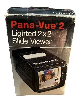 Pana-Vue 2 Lighted 2 x2 Slide Viewer Vintage Photography Tool UNTESTED - Image 1 of 4