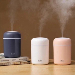 Mini Air Humidifier USB Essential Oil Diffuser Car Purifier With LED Light - Picture 1 of 27