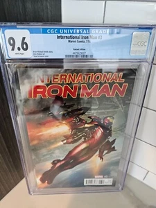 INTERNATIONAL IRON MAN #3 CGC 9.6 SKAN LIMITED VARIANT - Bild 1 von 2
