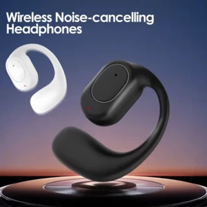 Bluetooth-compatible Earphone Ergonomic Ear Hook Noise Reduction Touch (BLACK) - Picture 1 of 5