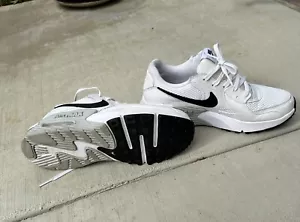 Nike Air Max White With Black Women 6 1/2 - Picture 1 of 4